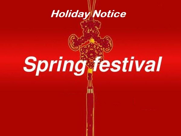 Holiday Notice of Spring Festival
