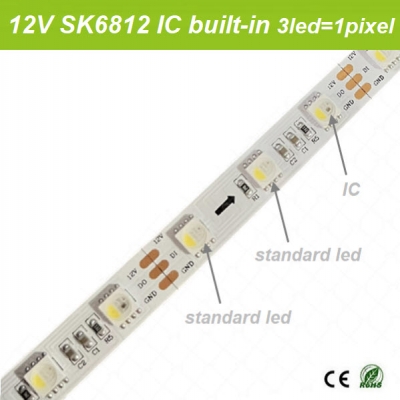 12V SK6812 3LED=1Pixel