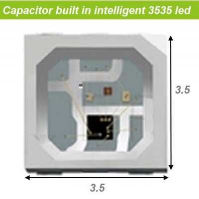 Capacitor and IC built in led